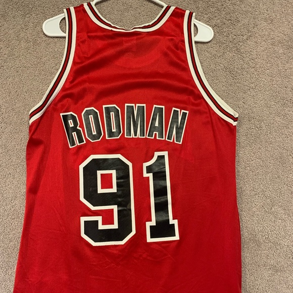 Vintage Champion Bulls Dennis Rodman, Super Rare Men Med size 40!! Send Offers! - Picture 2 of 10